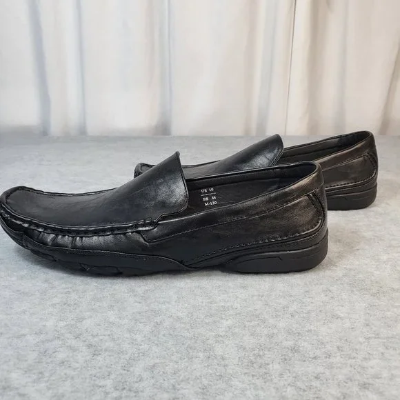 * Winston Comfortable Square Toe Black Loafers Men's Size's - Picture 8 of 9